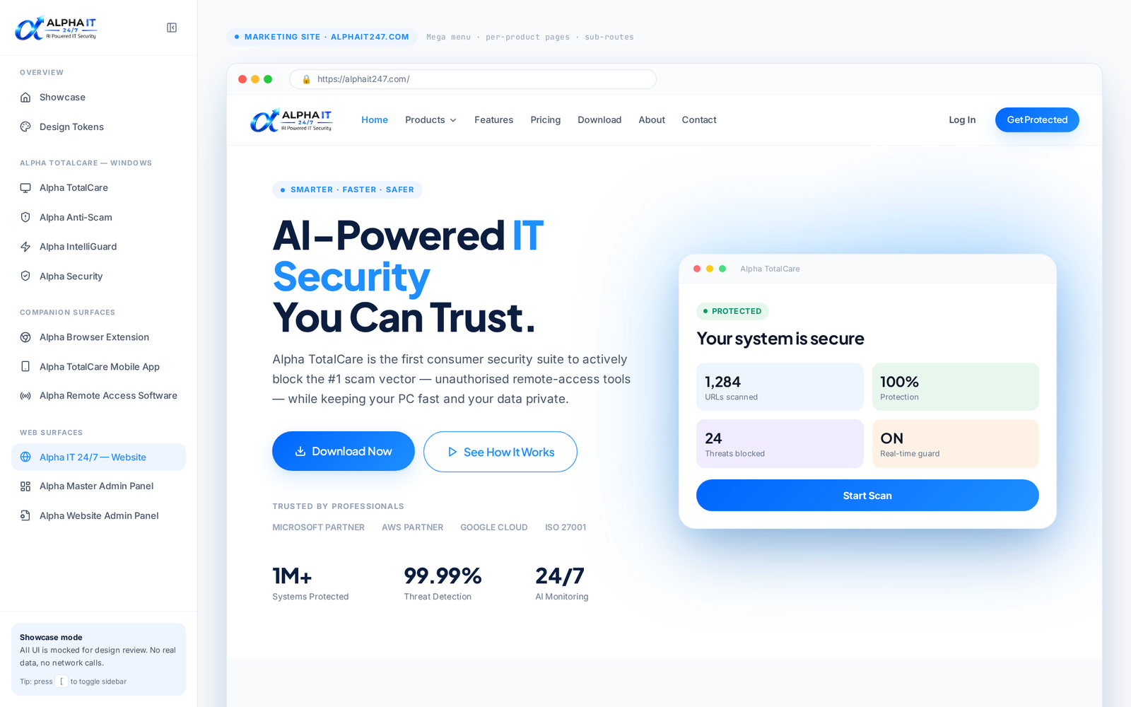 Alpha IT 24/7 Website