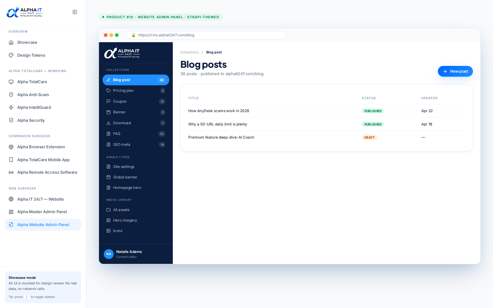 Website Admin (CMS)